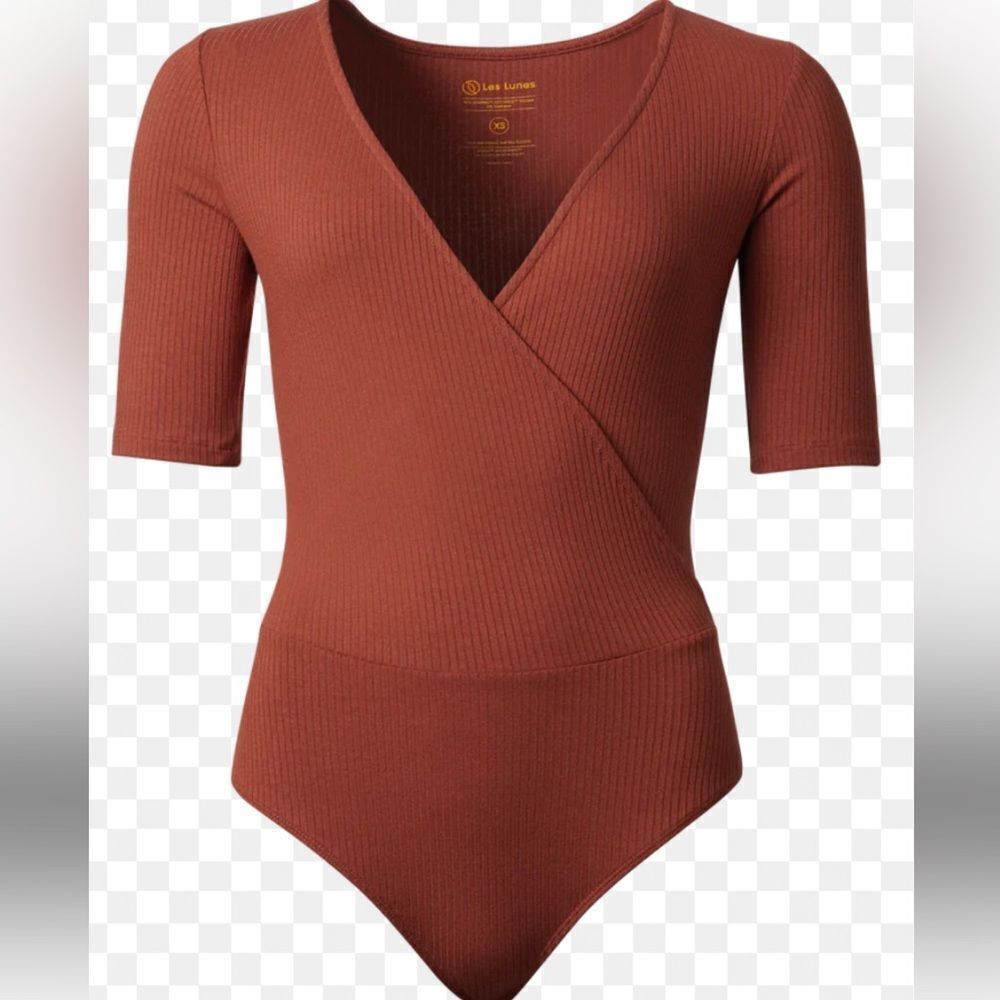 Les Lunes The Zoey Bodysuit Rust Nwt in packaging‎ unopened Size S